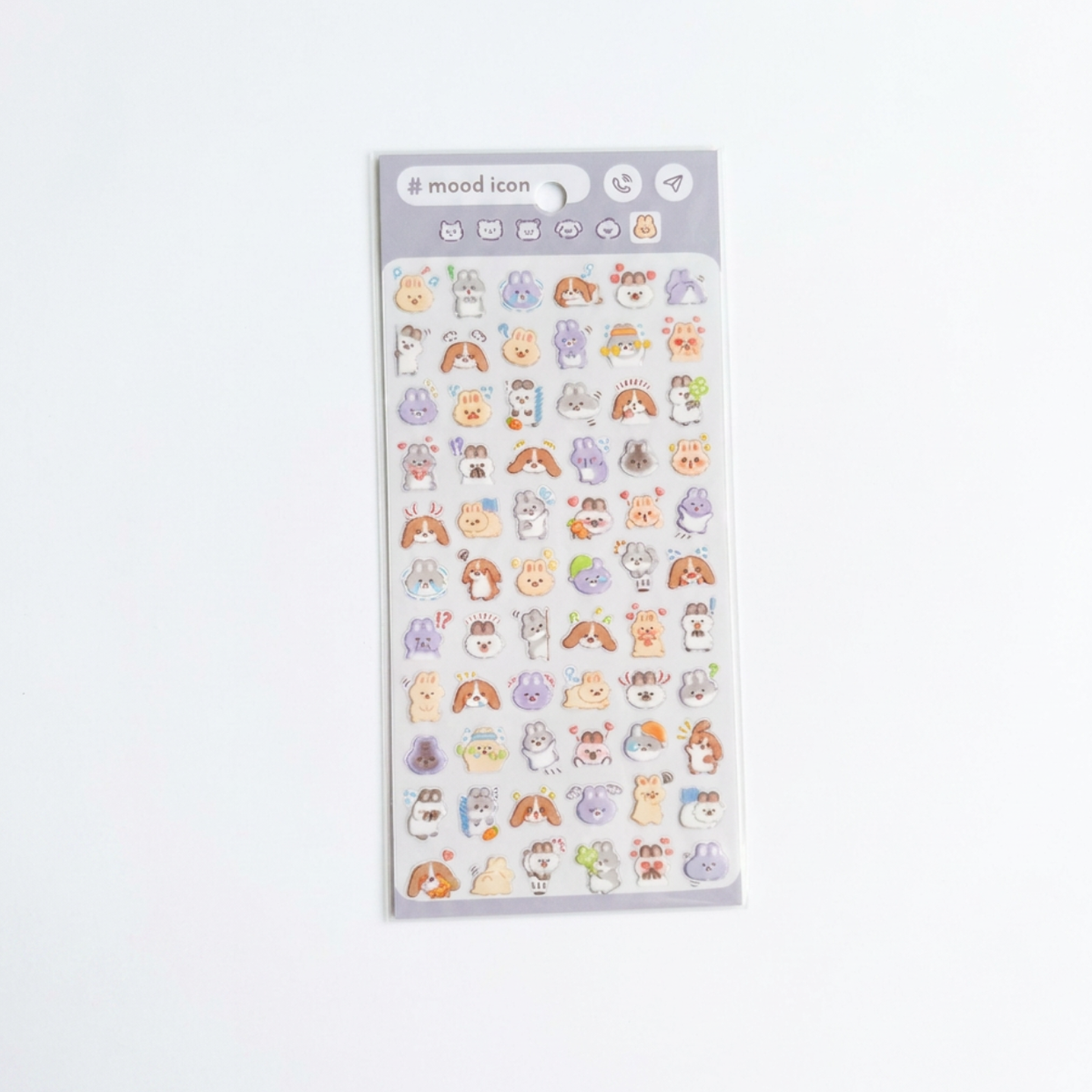 Mind Wave Seal Mood Icon Sticker Sheet