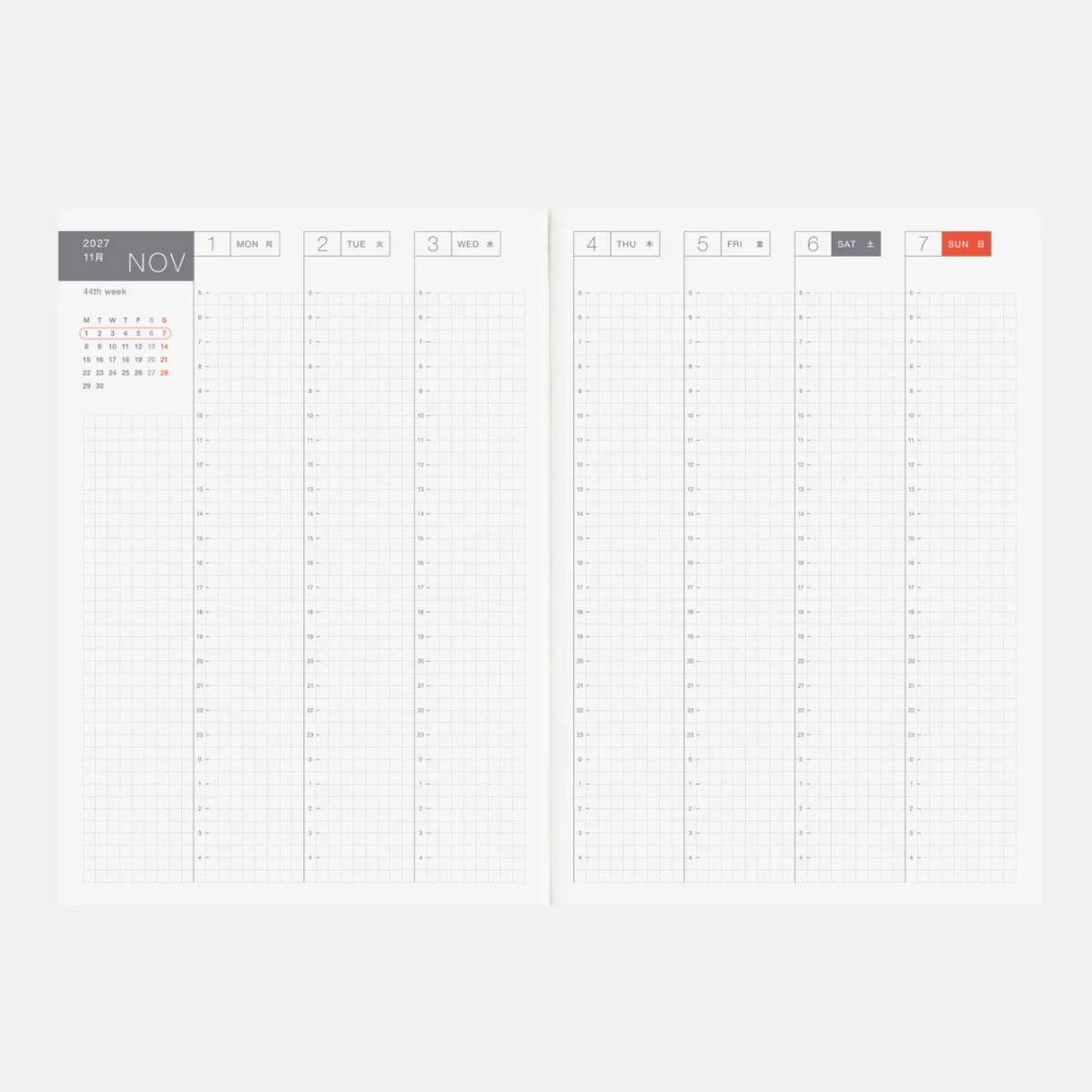 Hobonichi Techo 2027 English Cousin Book A5 size PRE-ORDER
