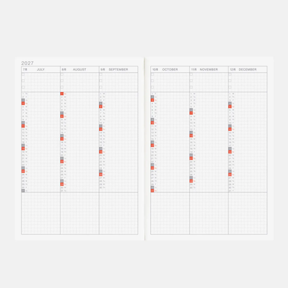 Hobonichi Techo 2027 English Cousin Book A5 size PRE-ORDER