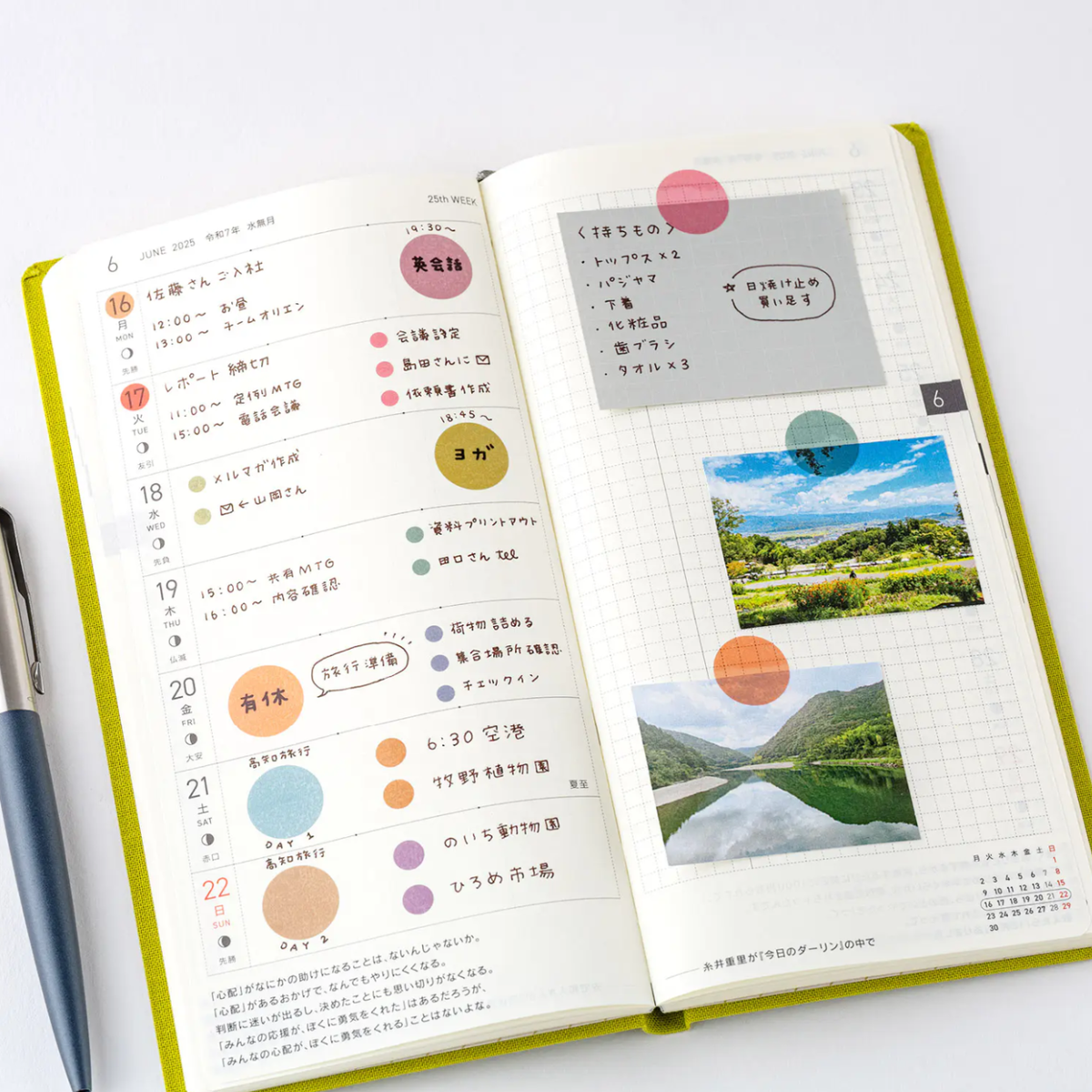 Hobonichi TSUKI no IRO: Dot Stickers