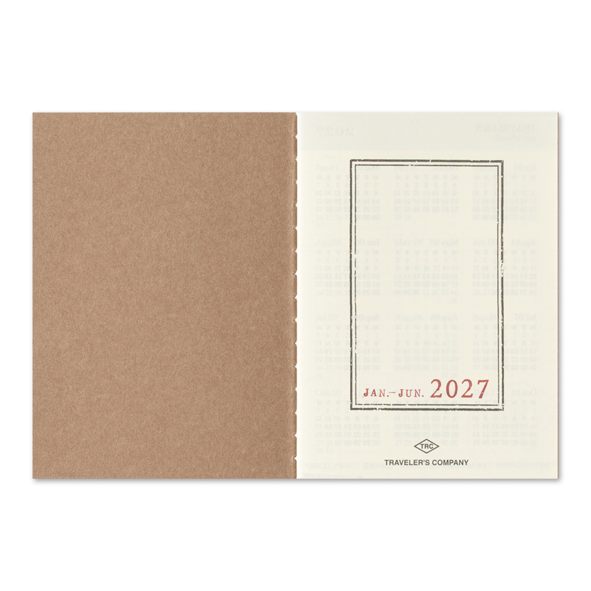 TRAVELER'S Notebook Passport Size Refill 2027 Weekly