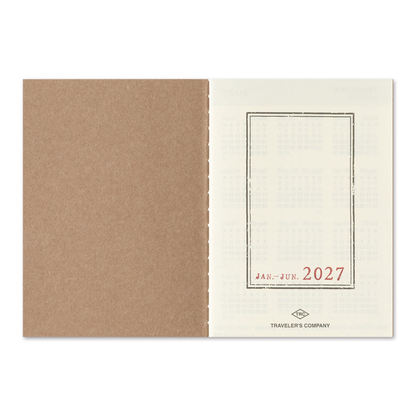 TRAVELER'S Notebook Passport Size Refill 2027 Weekly