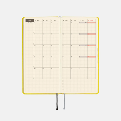 Hobonichi Weeks MEGA - Colors: Canaria Yellow (English)