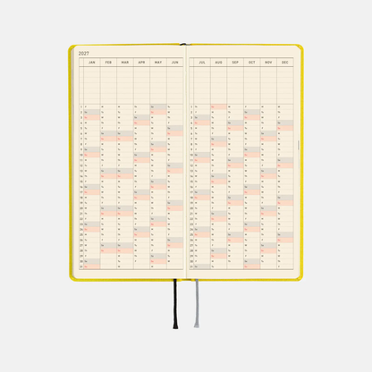 Hobonichi Weeks MEGA - Colors: Canaria Yellow (English)