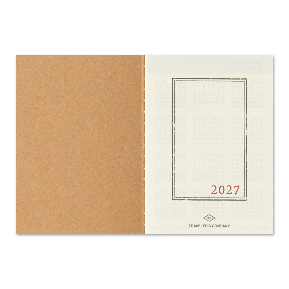 TRAVELER'S Notebook Passport Size Refill 2027 Monthly