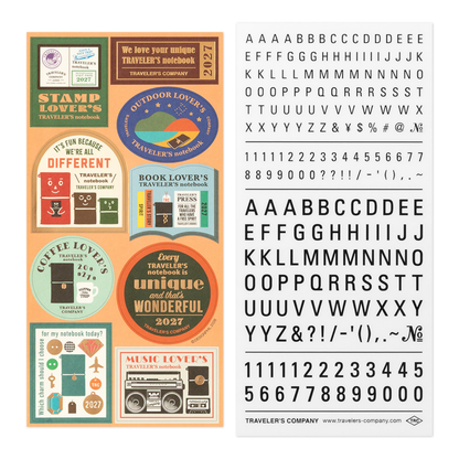 TRAVELER'S Notebook Customize Sticker Set for 2027 Diary
