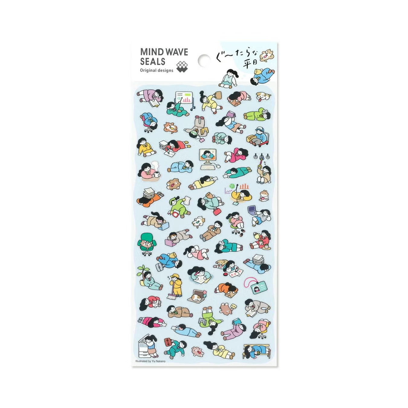 Mind Wave Seal Gootara (ぐ〜たら) Sticker Sheet