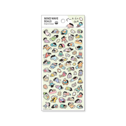Mind Wave Seal Gootara (ぐ〜たら) Sticker Sheet