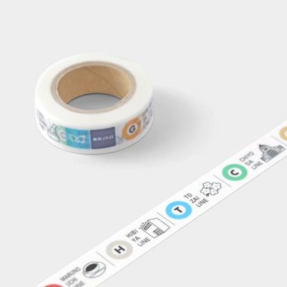 TRAVELER'S Factory Washi Tape - Tokyo Metro