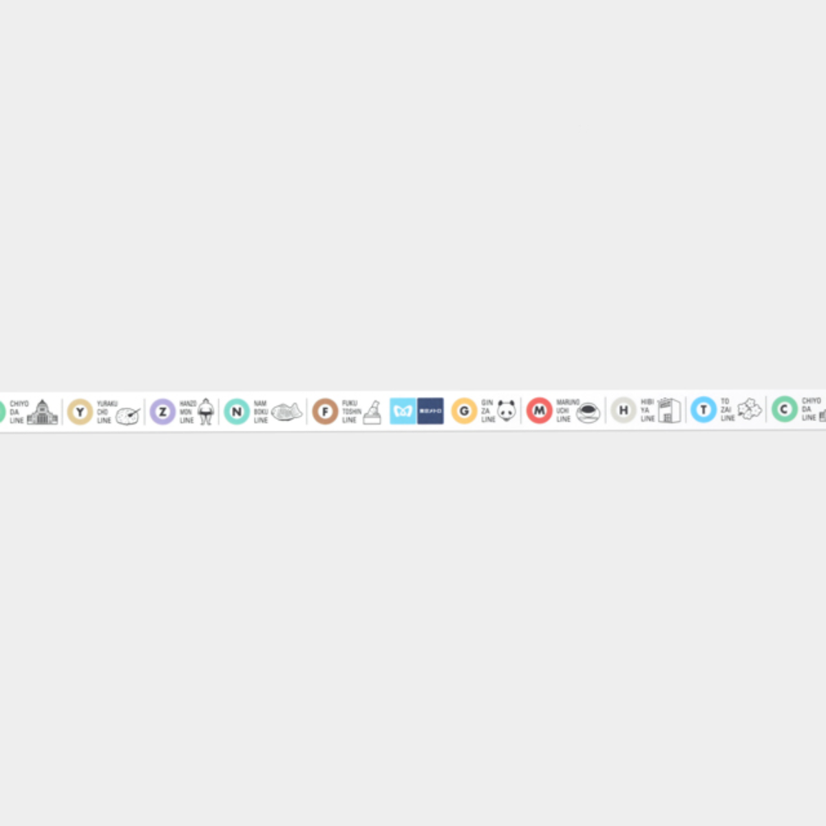 TRAVELER'S Factory Washi Tape - Tokyo Metro