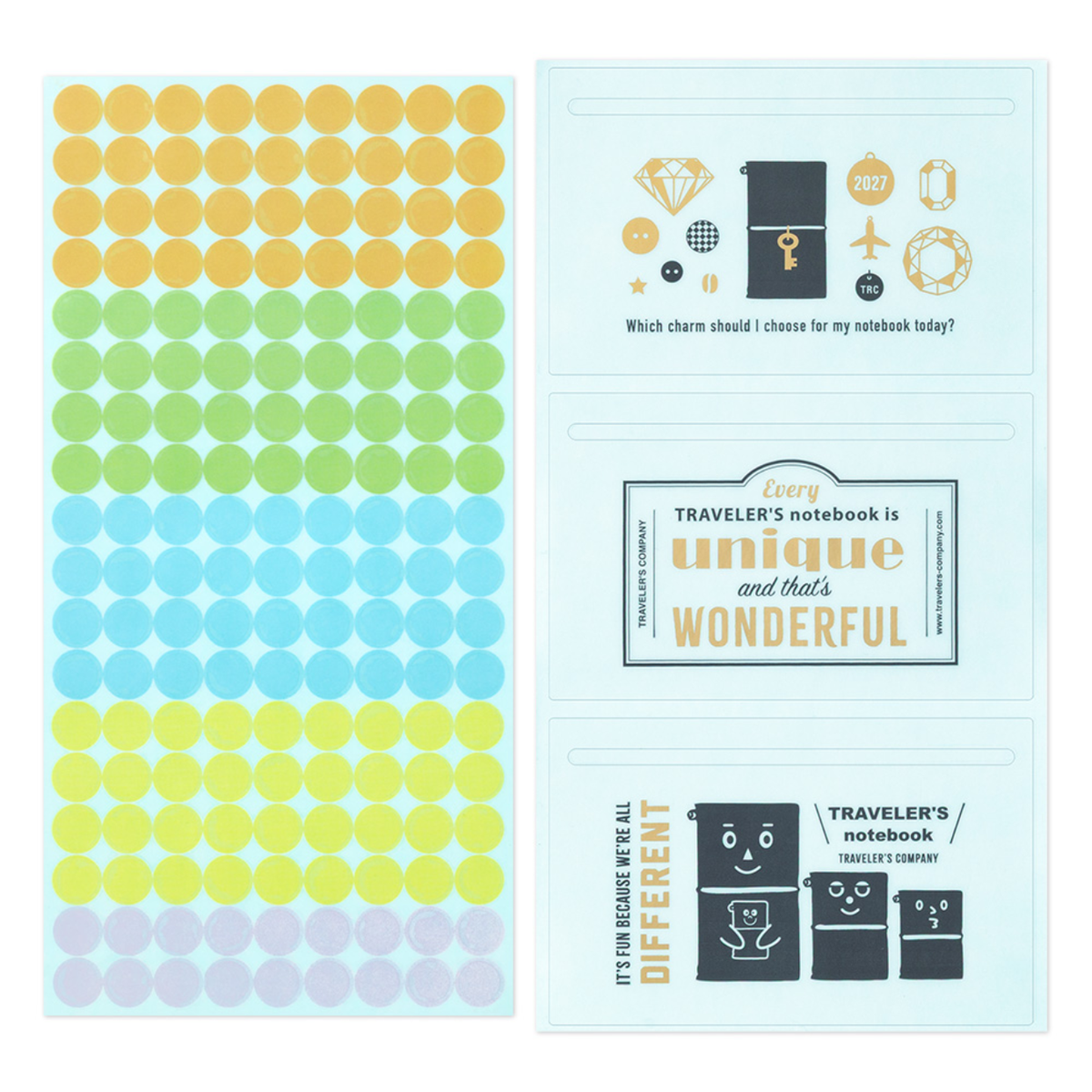 TRAVELER'S Notebook Customize Sticker Set for 2027 Diary