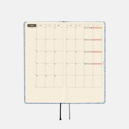 Hobonichi Weeks - Shirt Fabric: Graph Plaid (English)