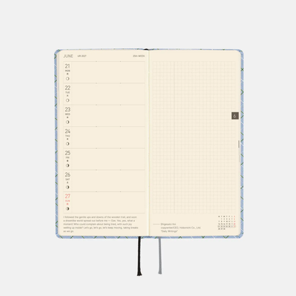 Hobonichi Weeks - Shirt Fabric: Graph Plaid (English)