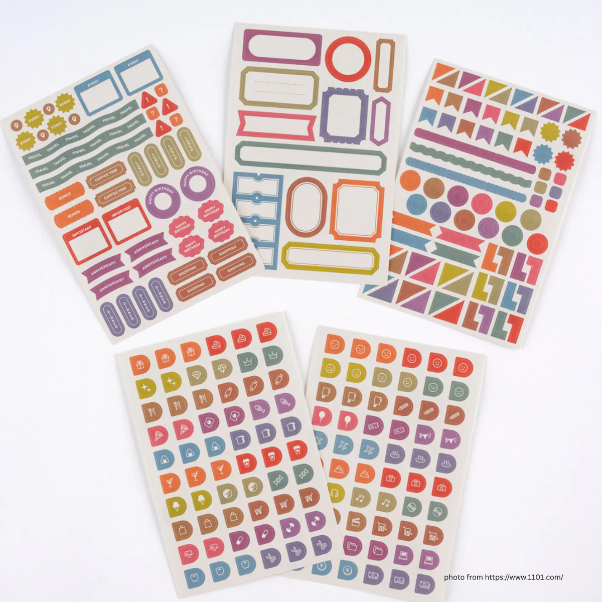 Hobonichi Tsuki no Iro Sticker Set (Schedule)
