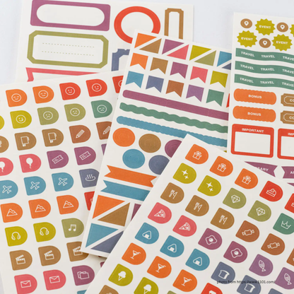 Hobonichi Tsuki no Iro Sticker Set (Schedule)