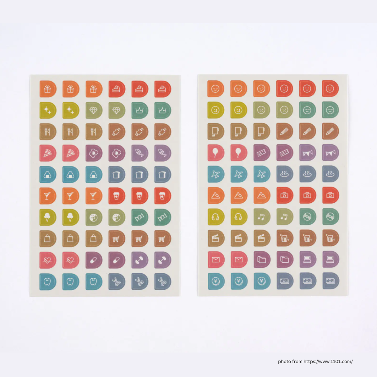 Hobonichi Tsuki no Iro Sticker Set (Schedule)
