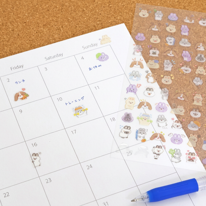 Mind Wave Seal Mood Icon Sticker Sheet