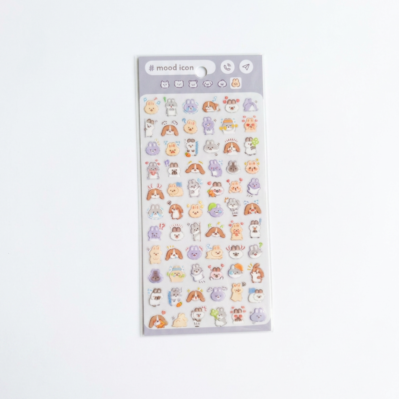 Mind Wave Seal Mood Icon Sticker Sheet