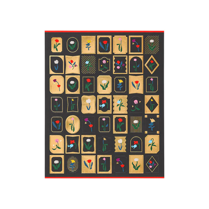 Hobonichi Yoshie Watanabe: Foil-Stamped Stickers (Petit Bloom)