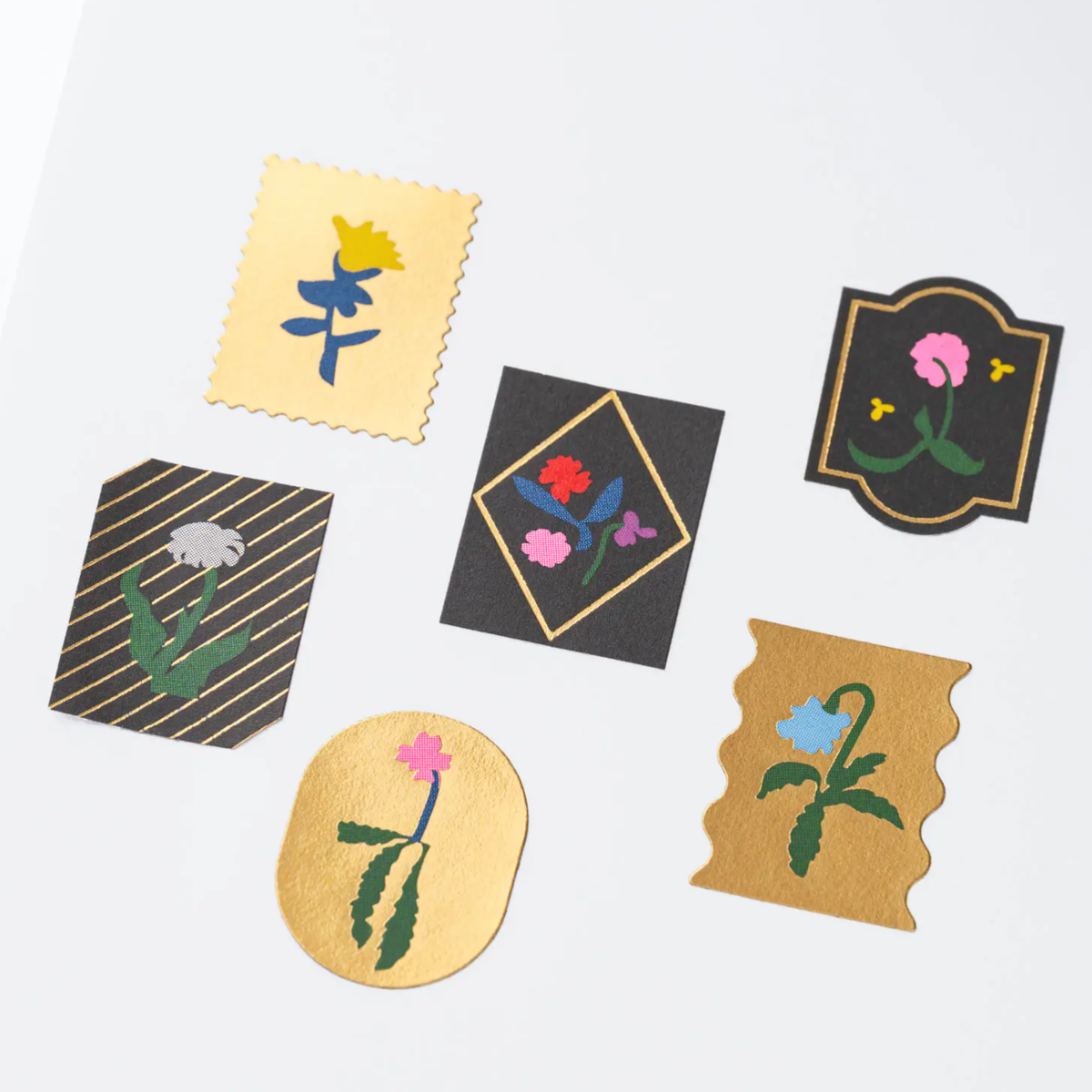 Hobonichi Yoshie Watanabe: Foil-Stamped Stickers (Petit Bloom)