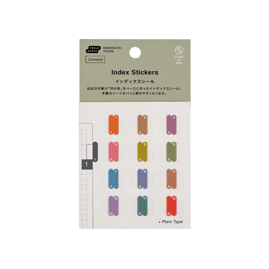 Hobonichi TSUKI no IRO: Index Stickers