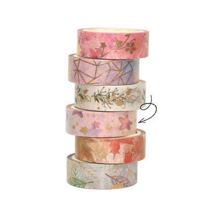 Yubbaex Gold Foil Washi Tape