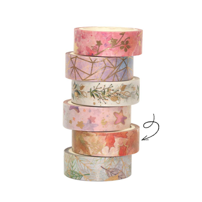 Yubbaex Gold Foil Washi Tape