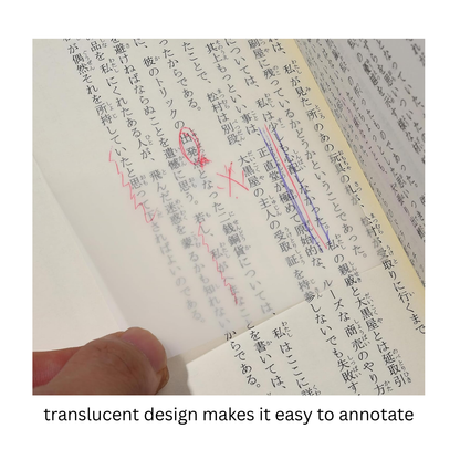 YUBX Semi-transparent Sticky Notes