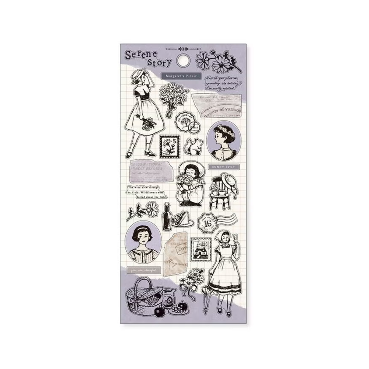 Mind Wave Seal Serene Story Sticker Sheet