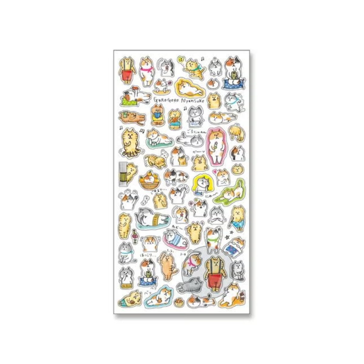 Mind Wave Seal Gorogoro Nyansuke Daily Sticker Sheet