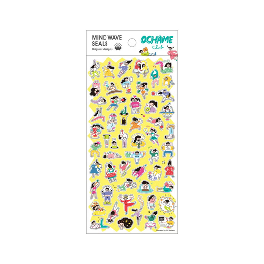 Mind Wave Seal Ochame Club Sticker Sheet