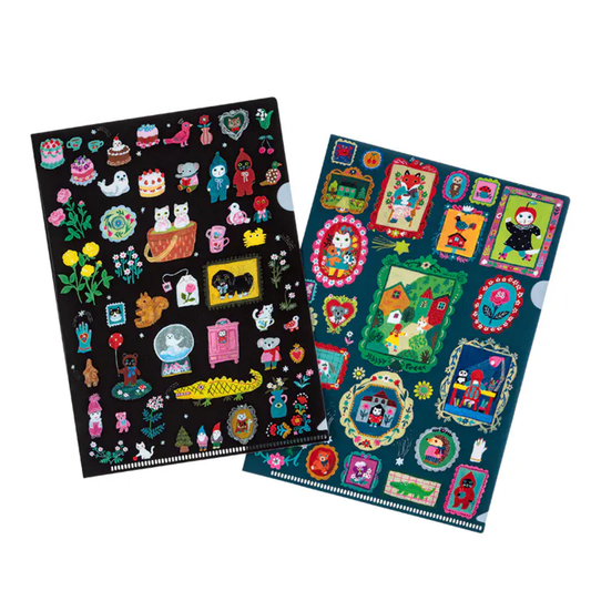 Hobonichi Yumi Kitagishi: Folder Set of 2 for A5 Size