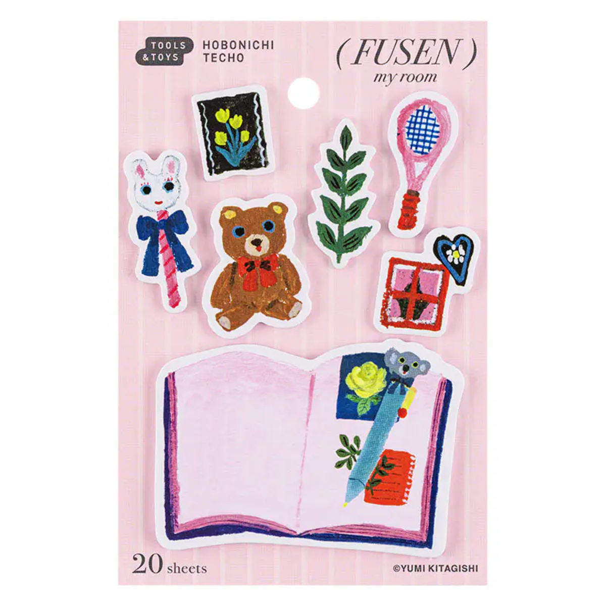 Hobonichi Yumi Kitagishi: Sticky Note Tabs - My Room